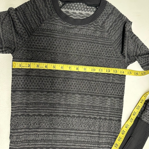 Lululemon Women's Rest Less Pullover Black / gray Size 4/6 Stretch - Picture 4 of 6